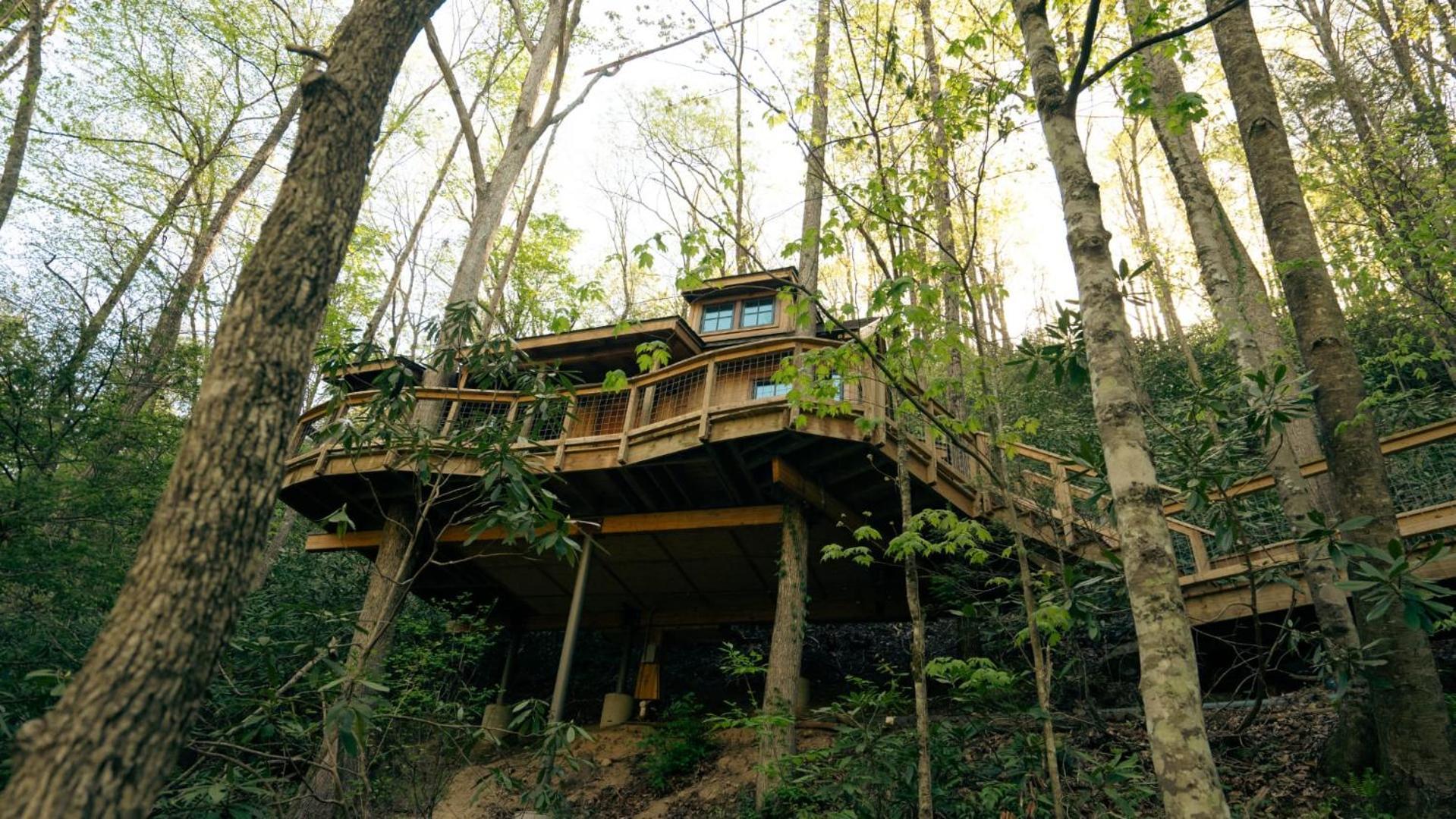 개틀린버그 The Dogwood In Treehouse Grove At Norton Creek 빌라 외부 사진
